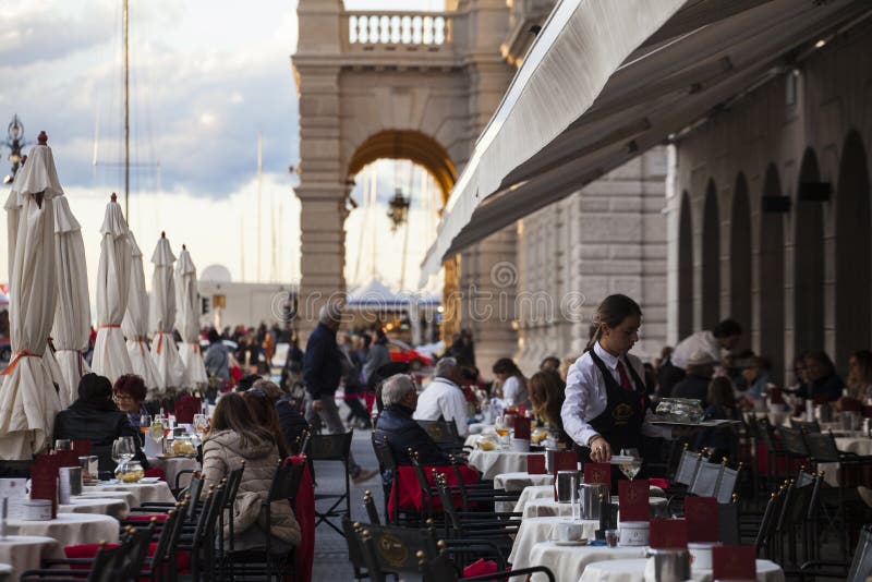 Tables of coffee bar, Trieste